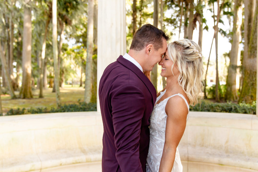 Kraft Azalea Garden Wedding Photo — Couple Portrait