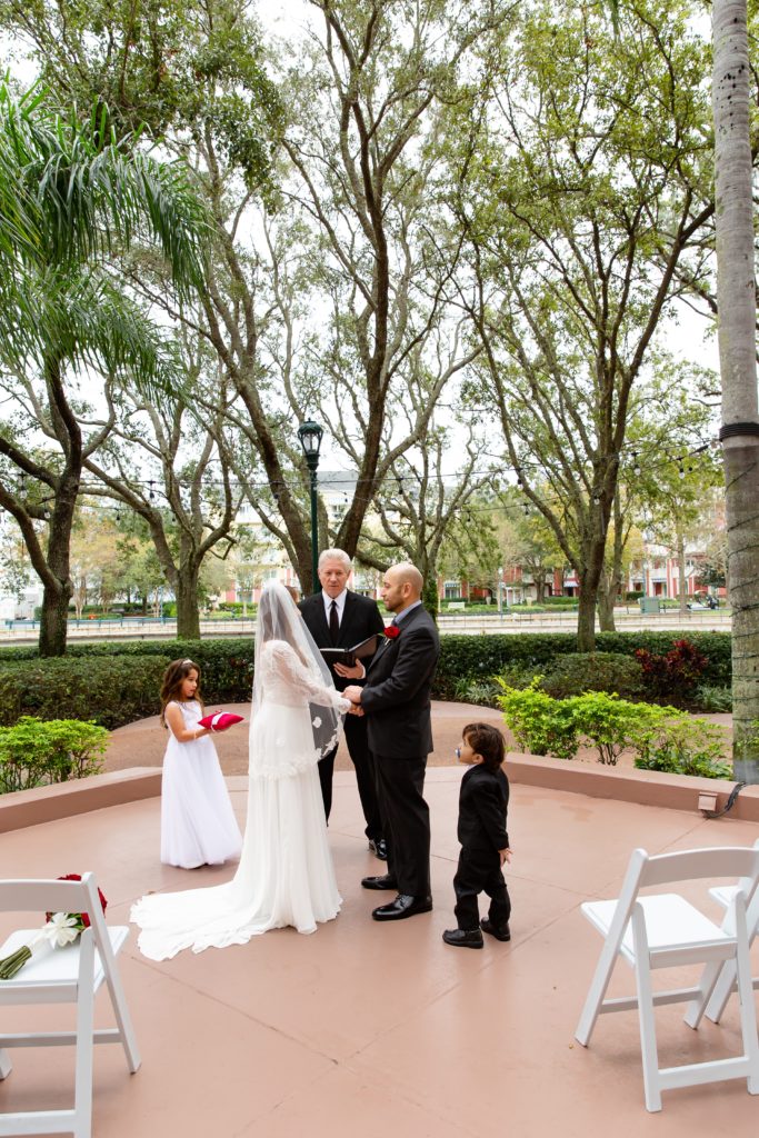Elopement Ceremony at Disney Swan Resort in Orlando, FL