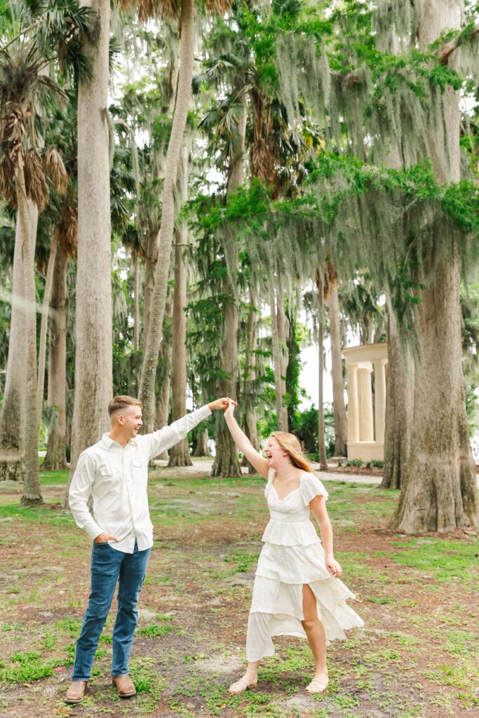 Engagement Photos at Kraft Azalea Garden in Orlando, Florida